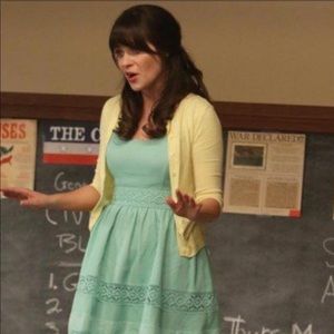 Jessica Simpson dress as seen on Zooey Deschanel